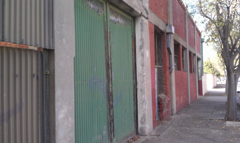 Abandoned Building Exterior — Green