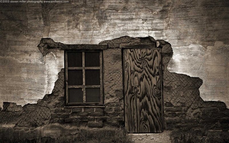 abandoned building facade