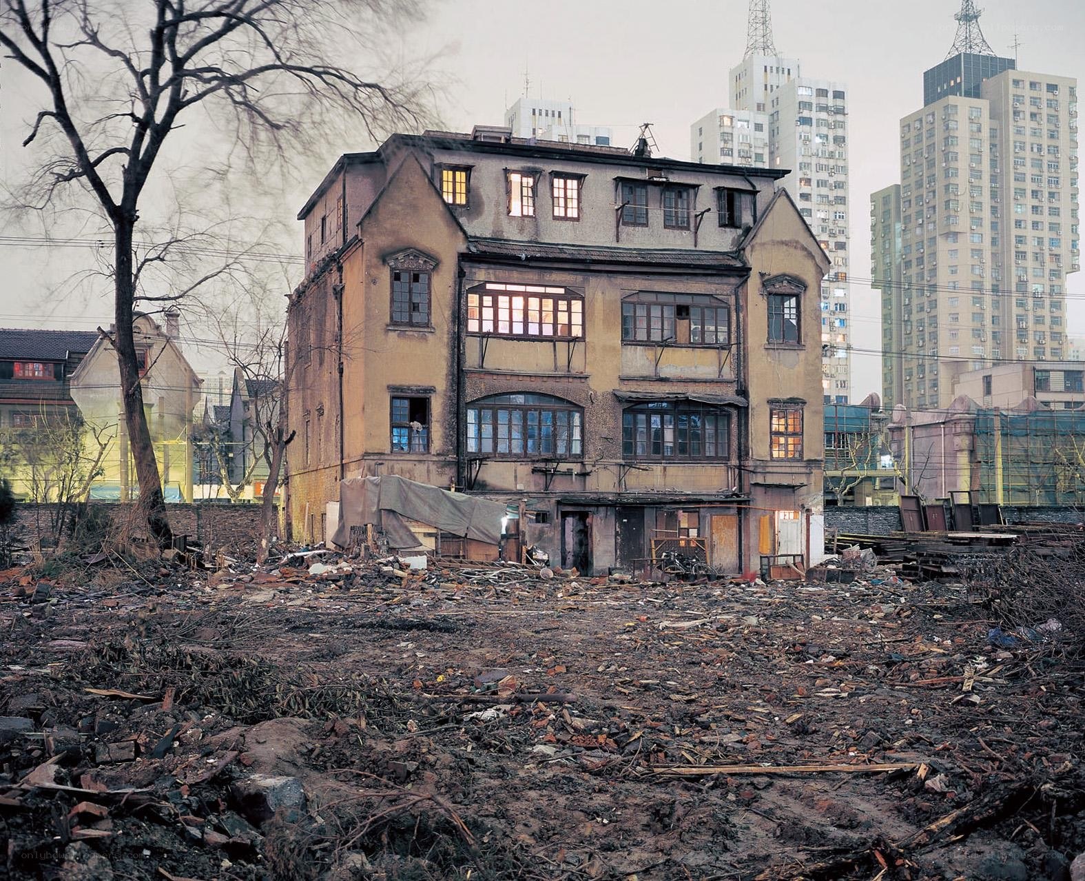 Abandoned building in urban decay