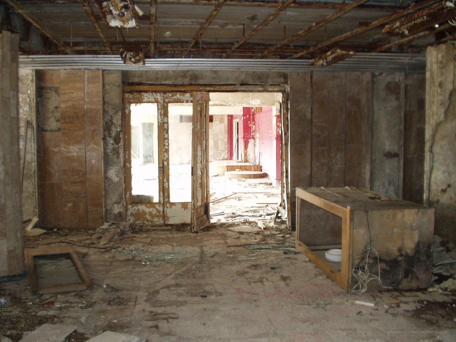 abandoned building interior