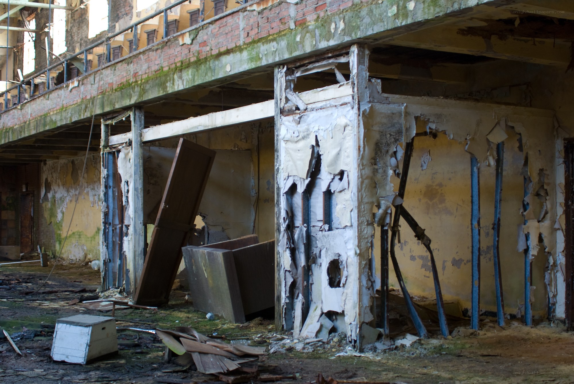 abandoned building interior