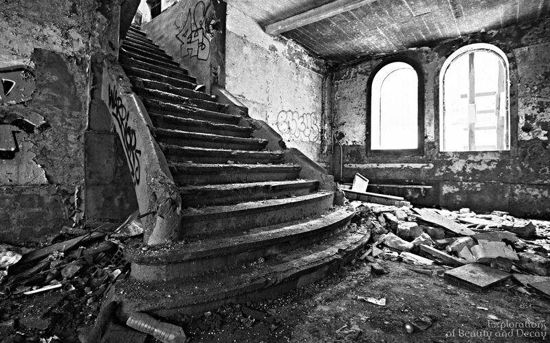 Abandoned building interior