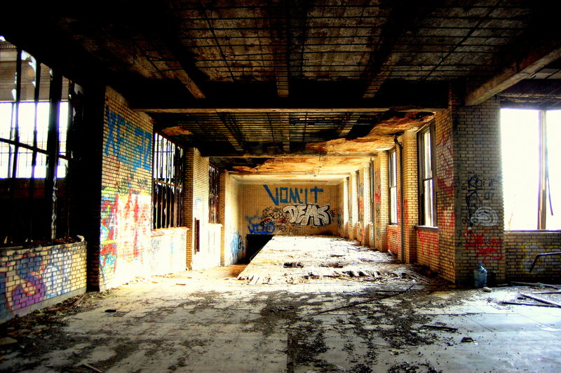 abandoned building interior