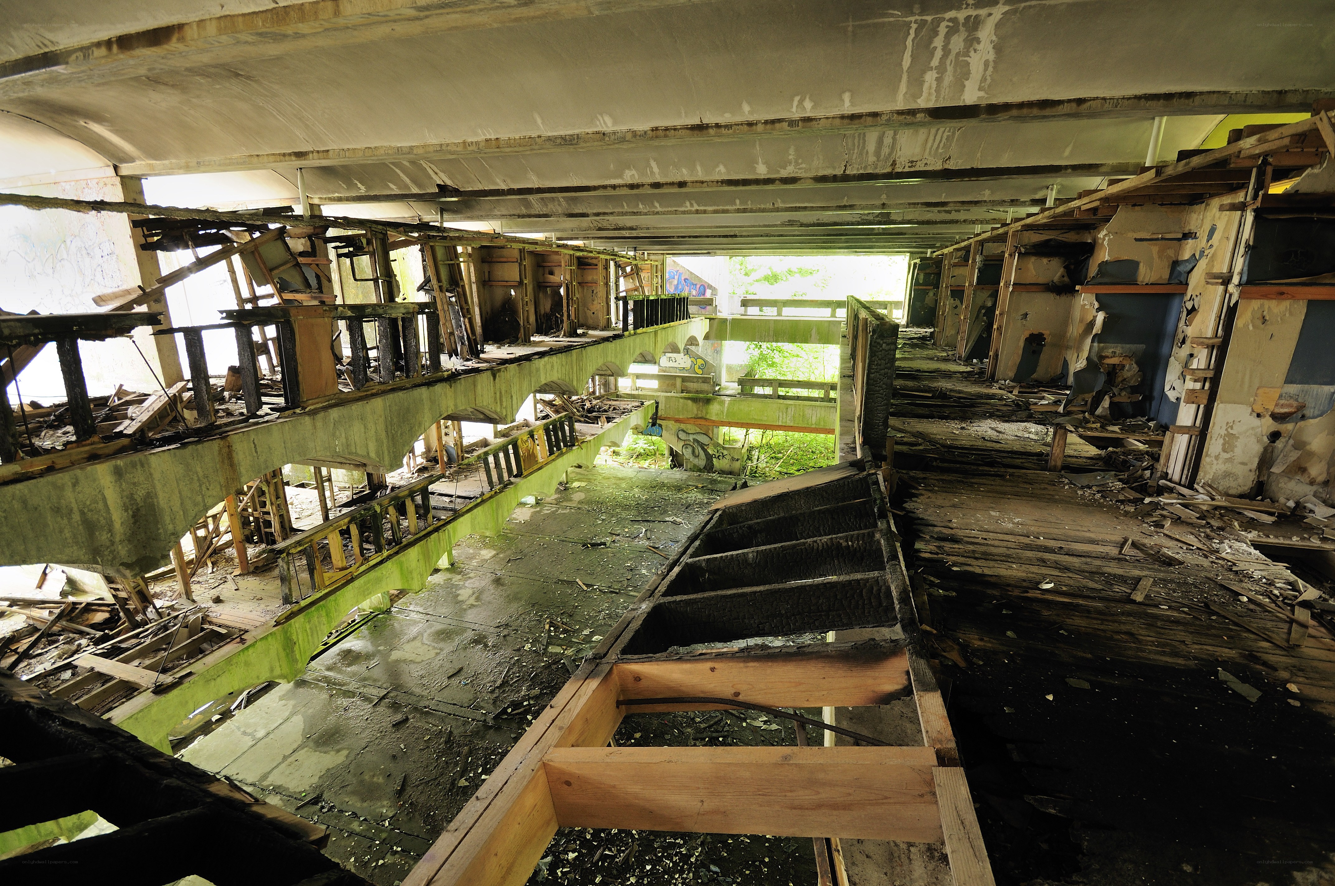abandoned building interior
