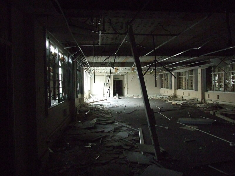abandoned building interior