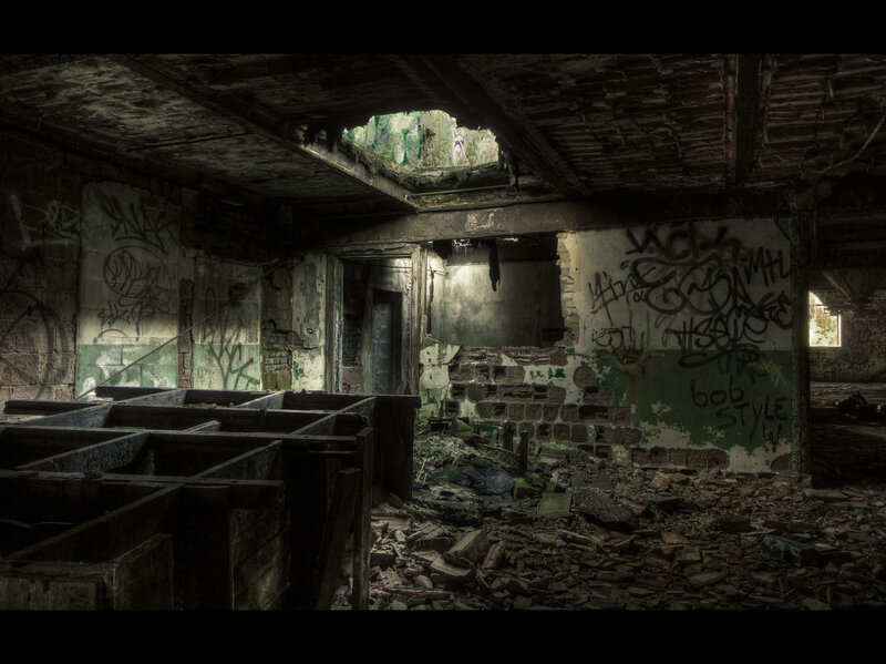 abandoned building interior