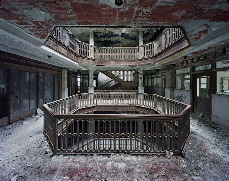 Abandoned building interior