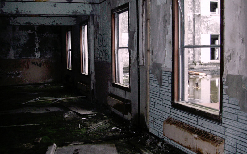 abandoned building interior