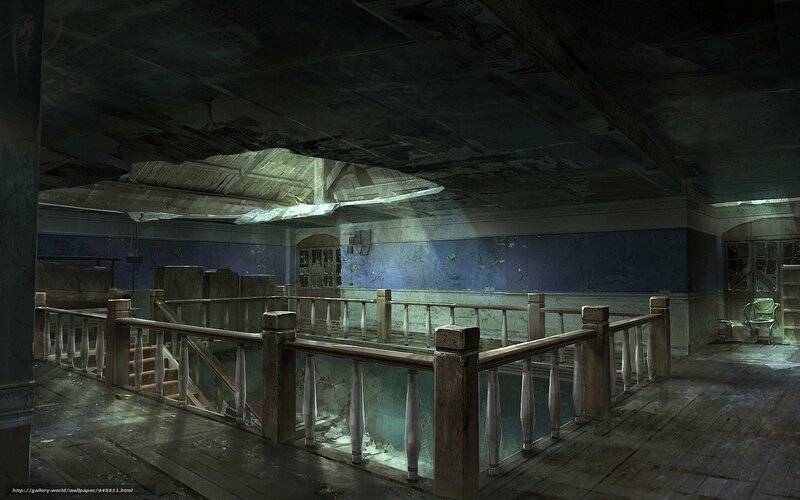 abandoned building interior