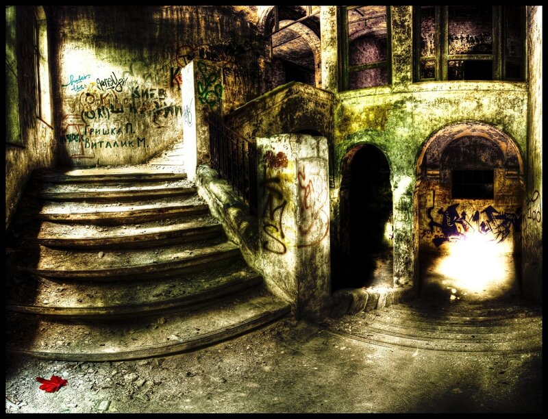 abandoned building interior