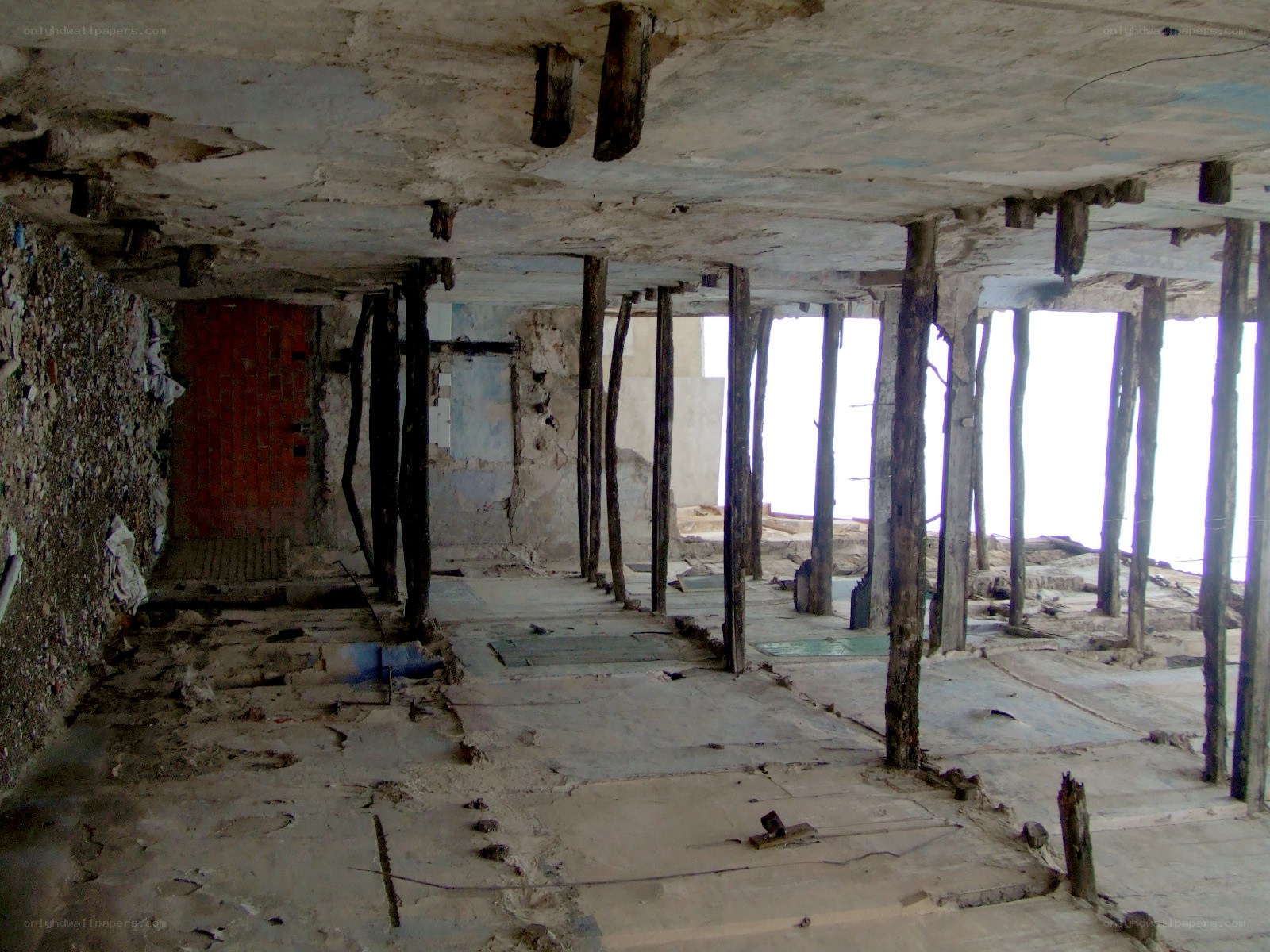 abandoned building interior