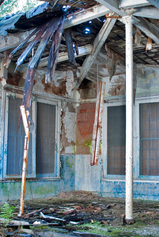 abandoned building interior