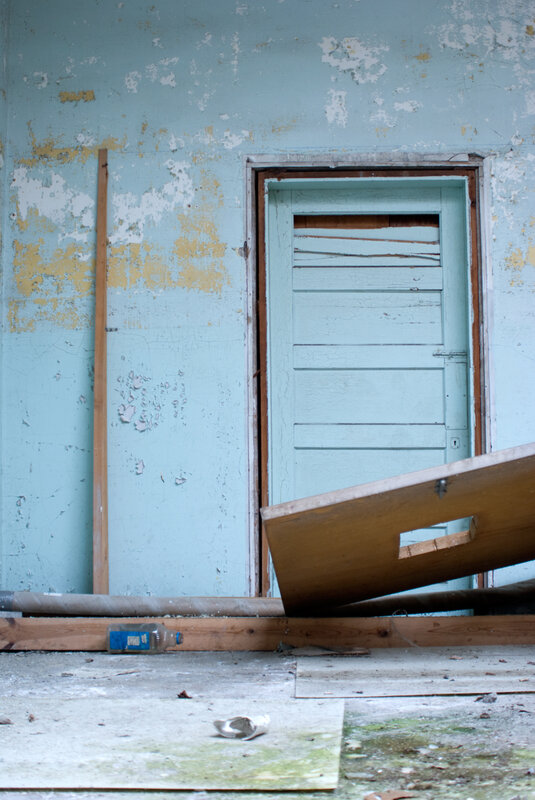 abandoned building interior