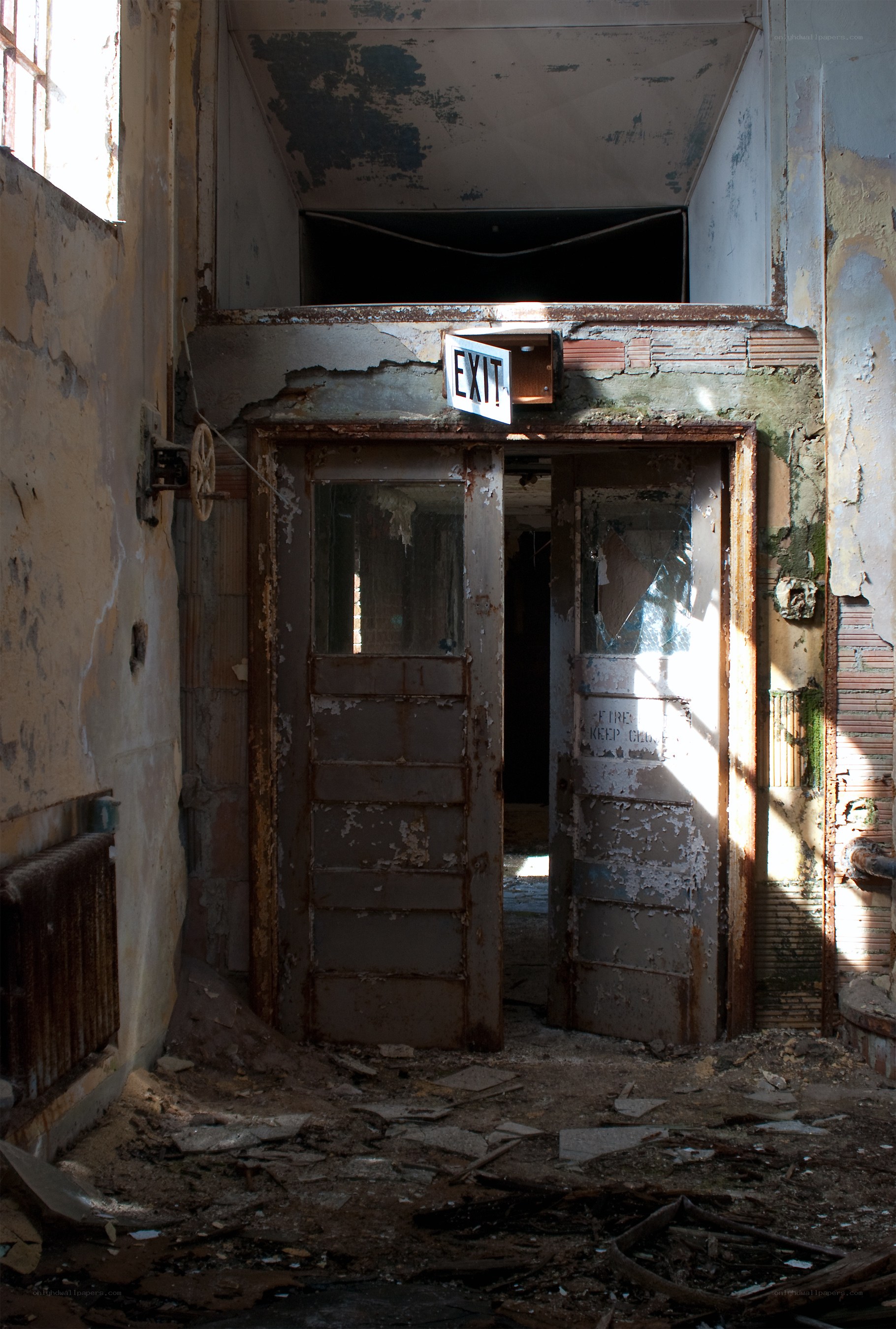 abandoned building interior