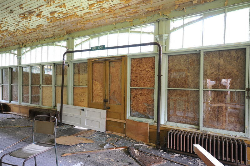 abandoned building interior