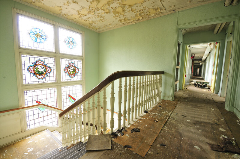 Abandoned building interior