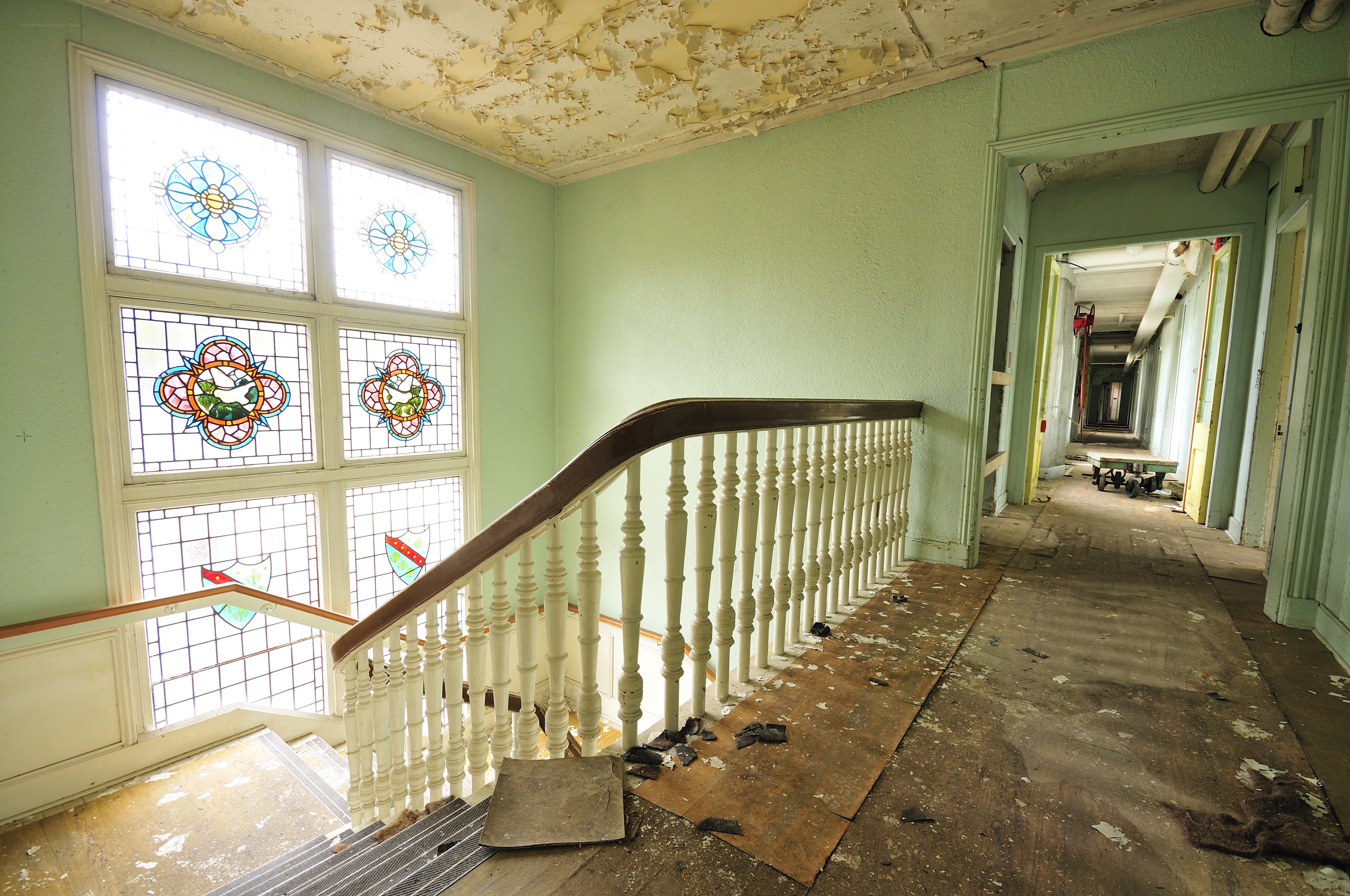 Abandoned building interior