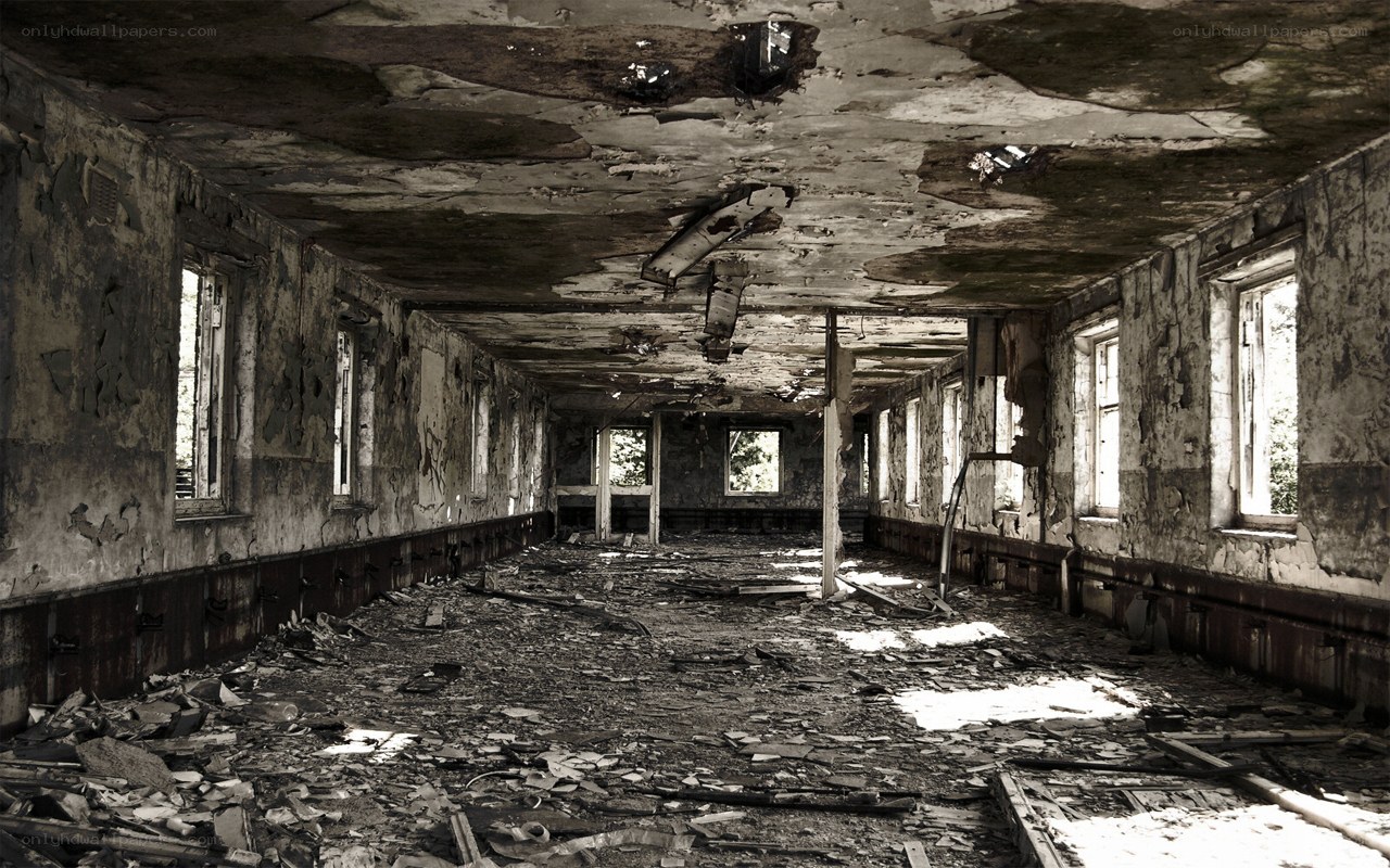 abandoned building interior