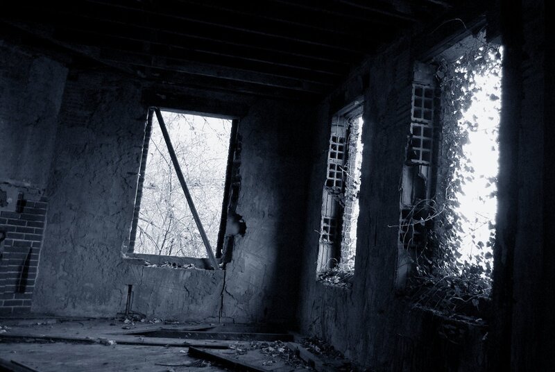 abandoned building interior
