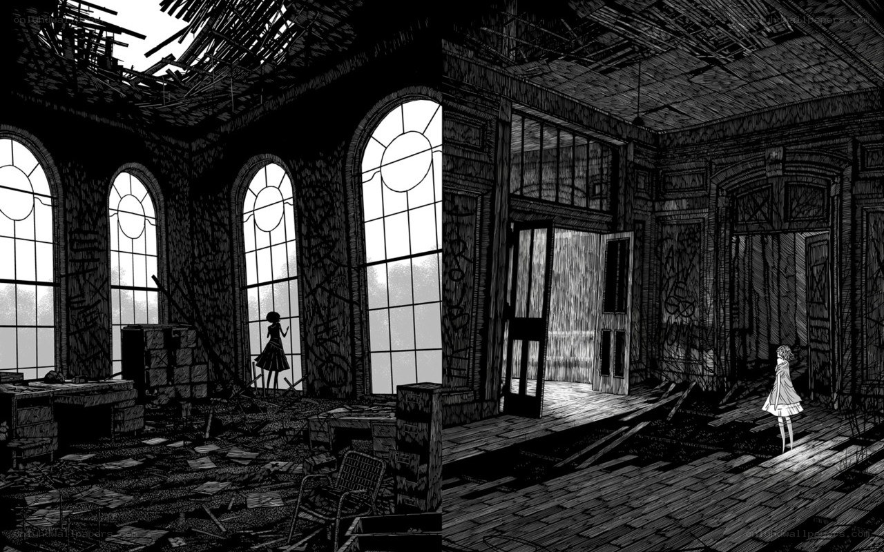 Abandoned building interior