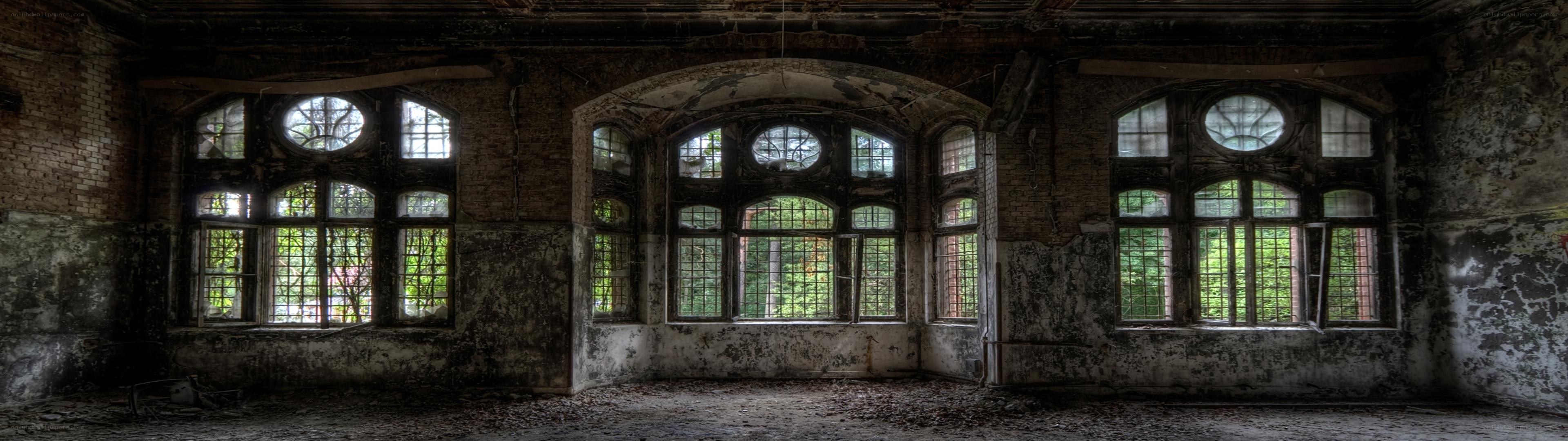 abandoned building interior