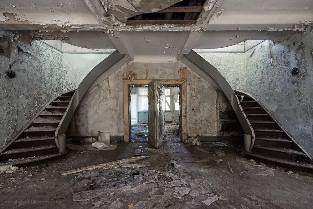 Abandoned building interior