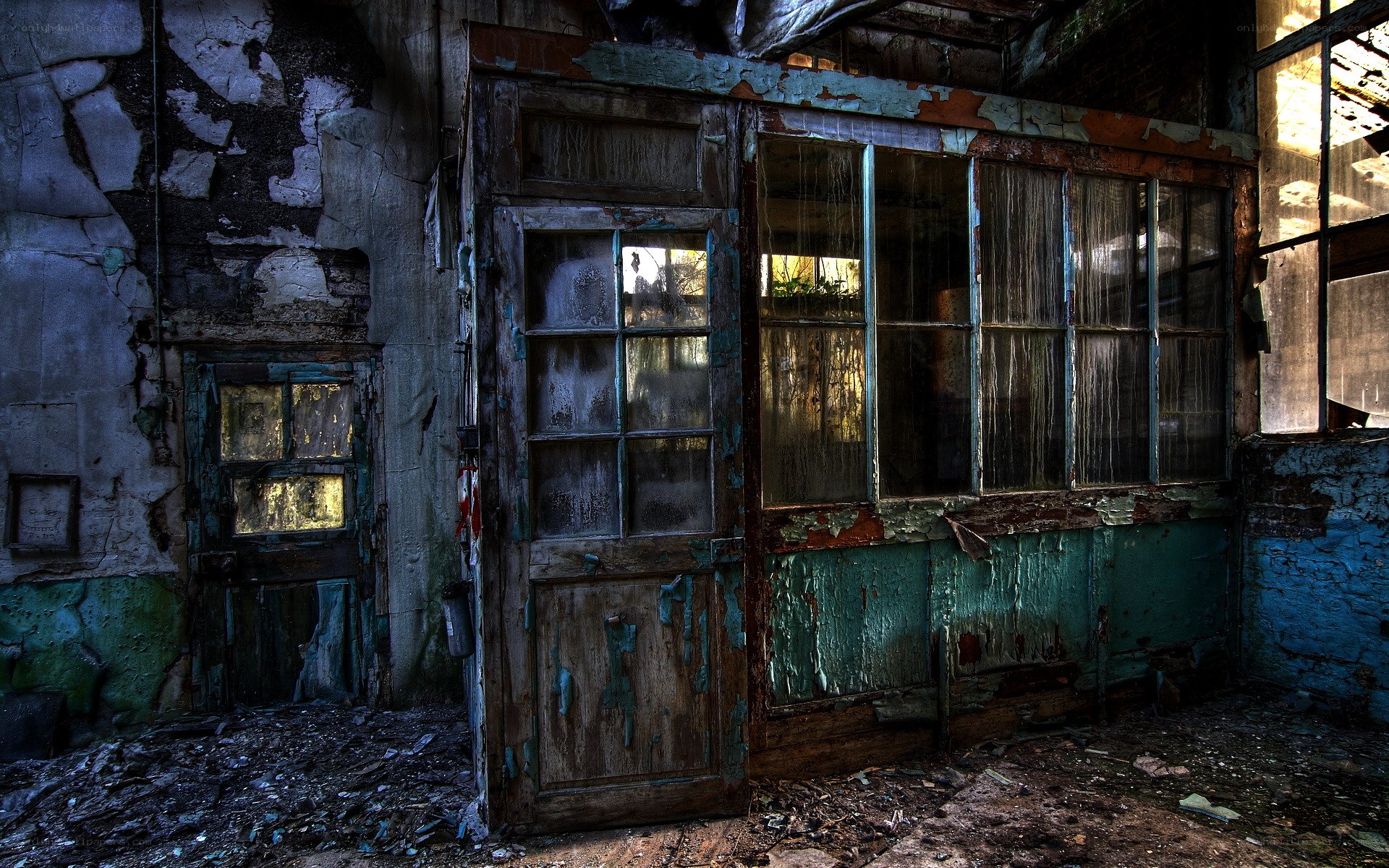 Abandoned building interior