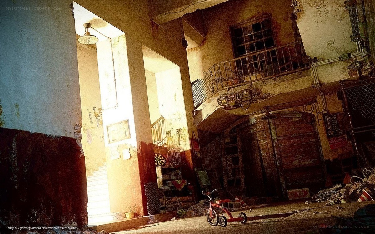 abandoned building interior