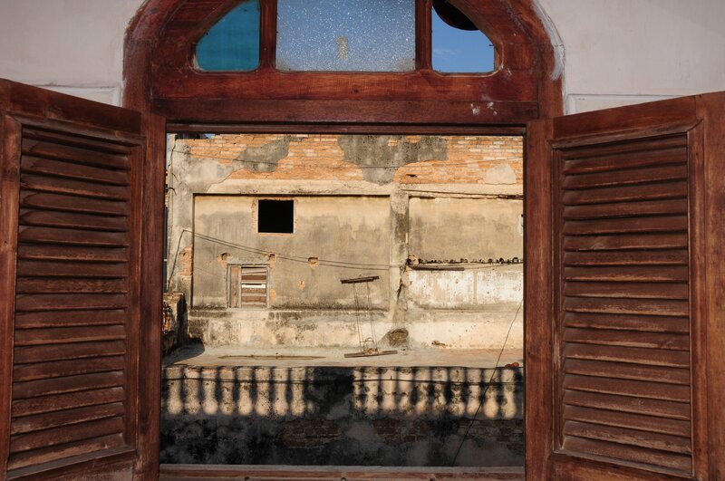 Abandoned Building View — Brown