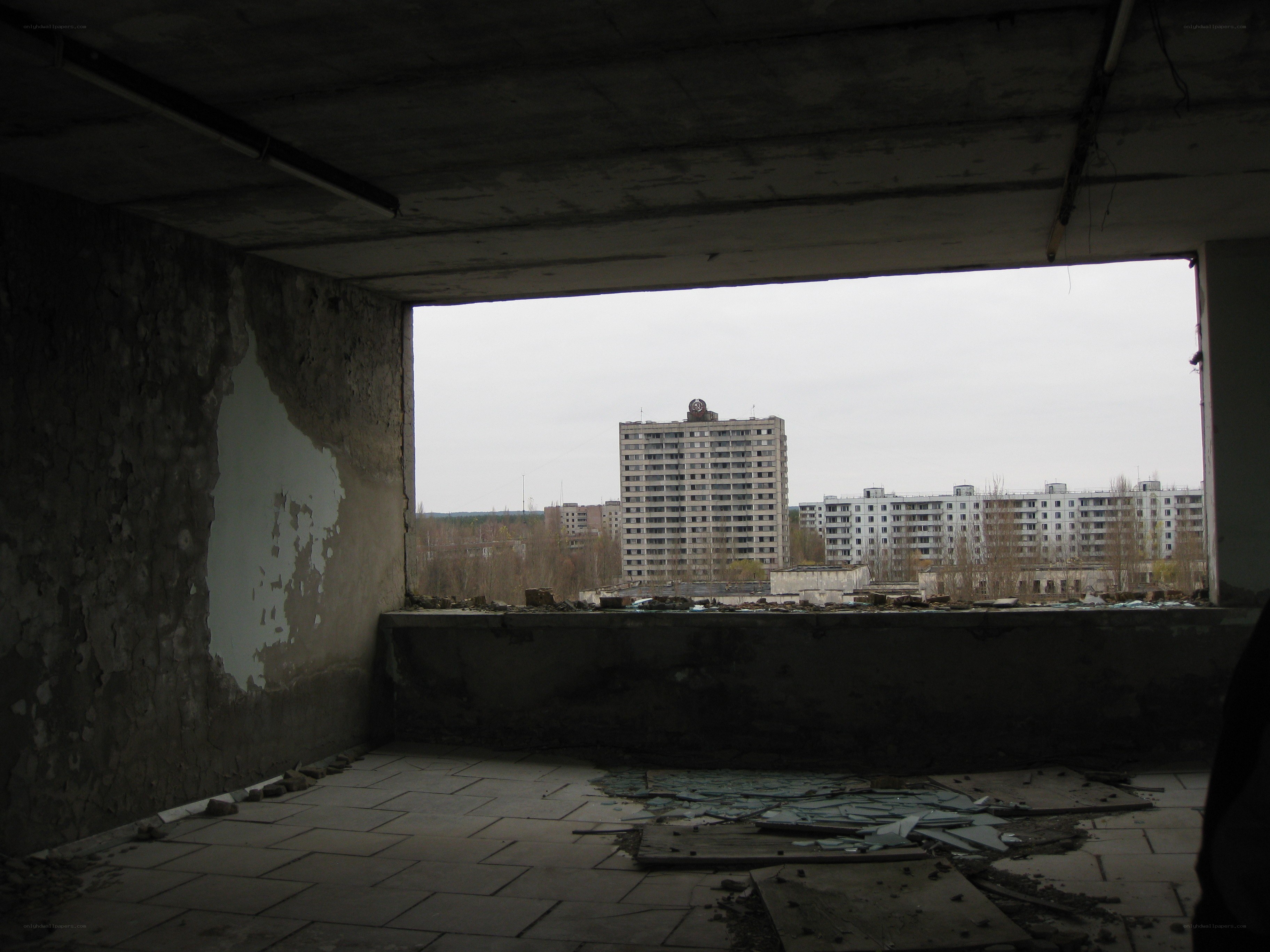 Abandoned building view