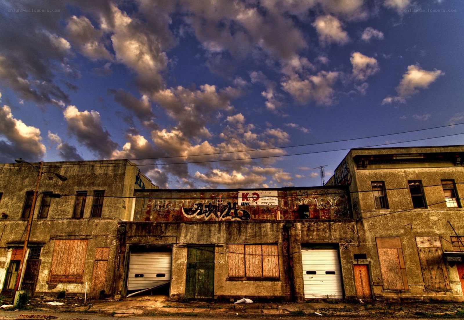 abandoned building with graffiti