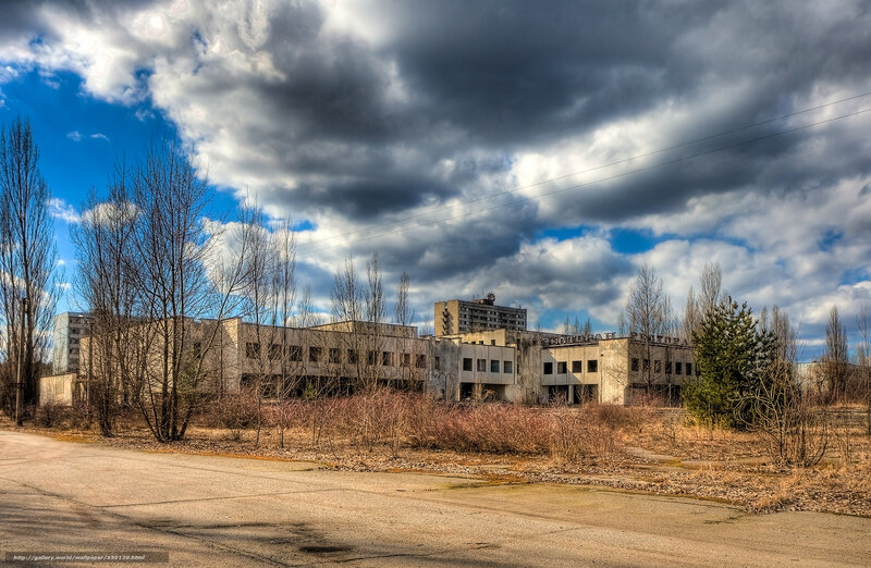 Abandoned Buildings in Chernobyl — Blue