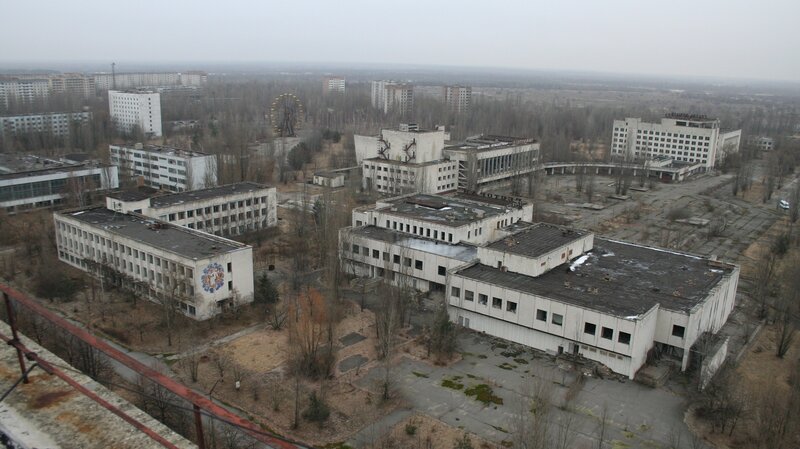 Abandoned Buildings in Chernobyl — Gray