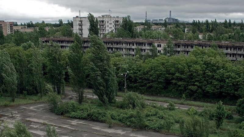 Abandoned Buildings in Forest — Green, Desolate