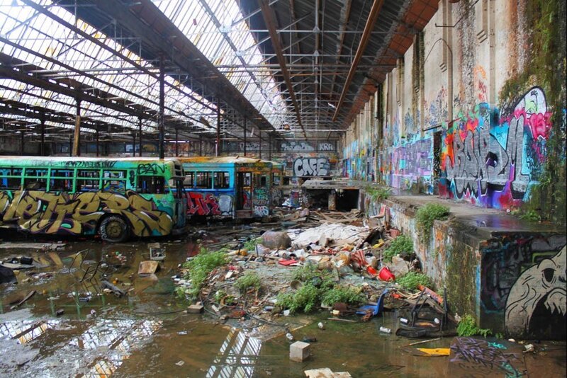 Abandoned Bus Depot — Green
