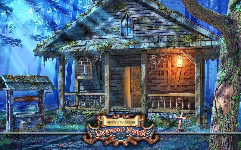 Abandoned Cabin in Forest — Blue