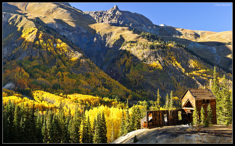 Abandoned Cabin in Mountains