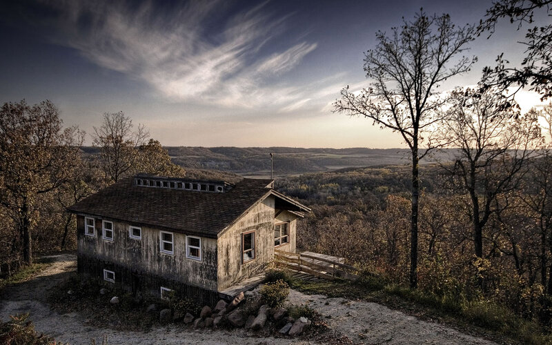 Abandoned Cabin on Hill