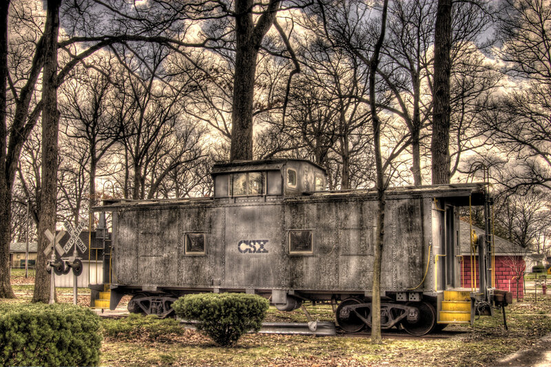 Abandoned Caboose Train