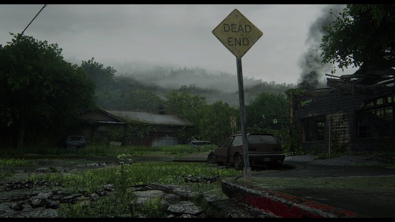 Abandoned Car and House — Green