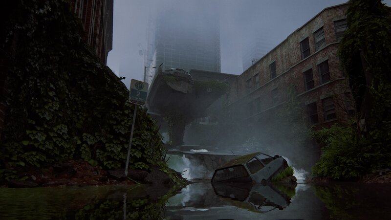 Abandoned Car in Flood