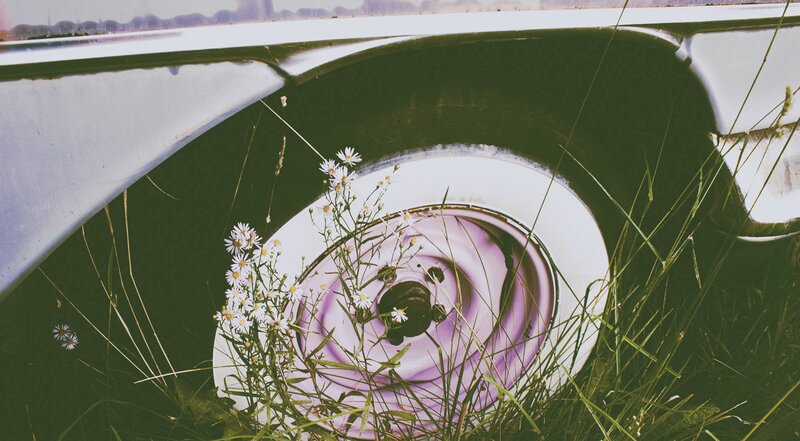 Abandoned Car Wheel