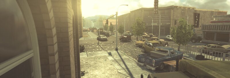 Abandoned Cars on Street — Brown, Desolate