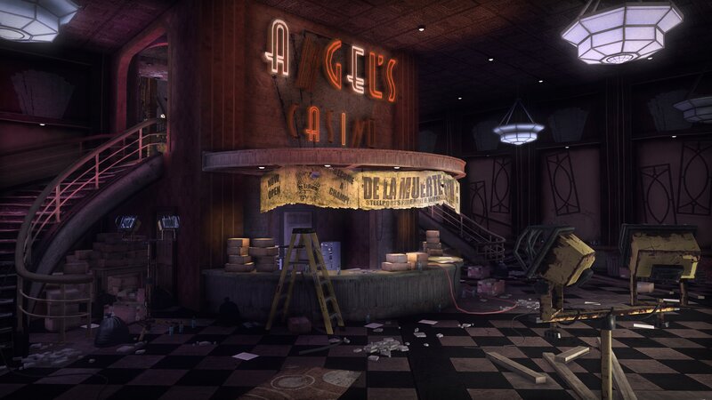 Abandoned casino interior