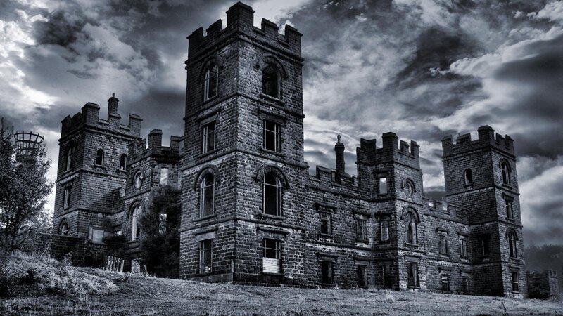 Abandoned Castle — Black, Dramatic