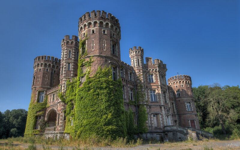Abandoned Castle — Blue, Dramatic