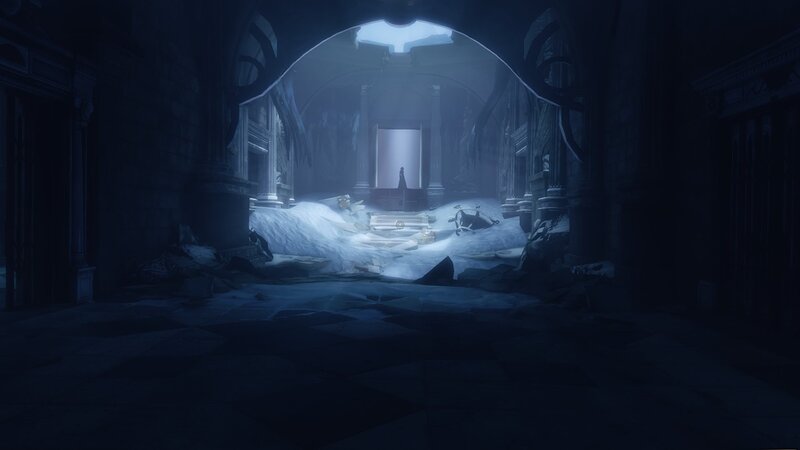 abandoned cathedral hall