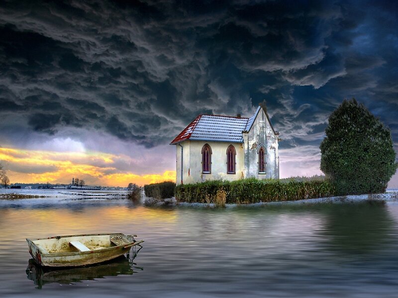 Abandoned Chapel on Island