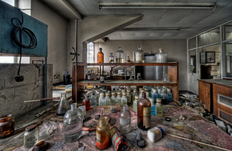 abandoned chemistry lab