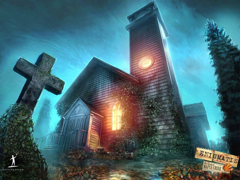 Abandoned Church at Night